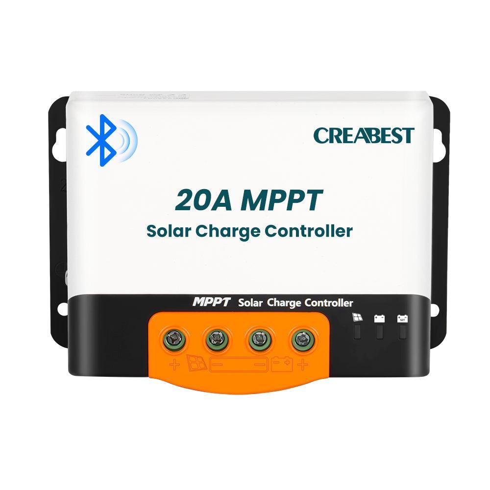 Zonne-energie laadregelaar MPPT 20A met Bluetooth